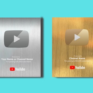 Creator Awards for Subscriber Milestone Play Button Trophy