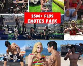 2500 FiveM emote pack | FiveM Ready | High Quality Latest Premium  pack | latest premium 2500 plus emote dance pack |