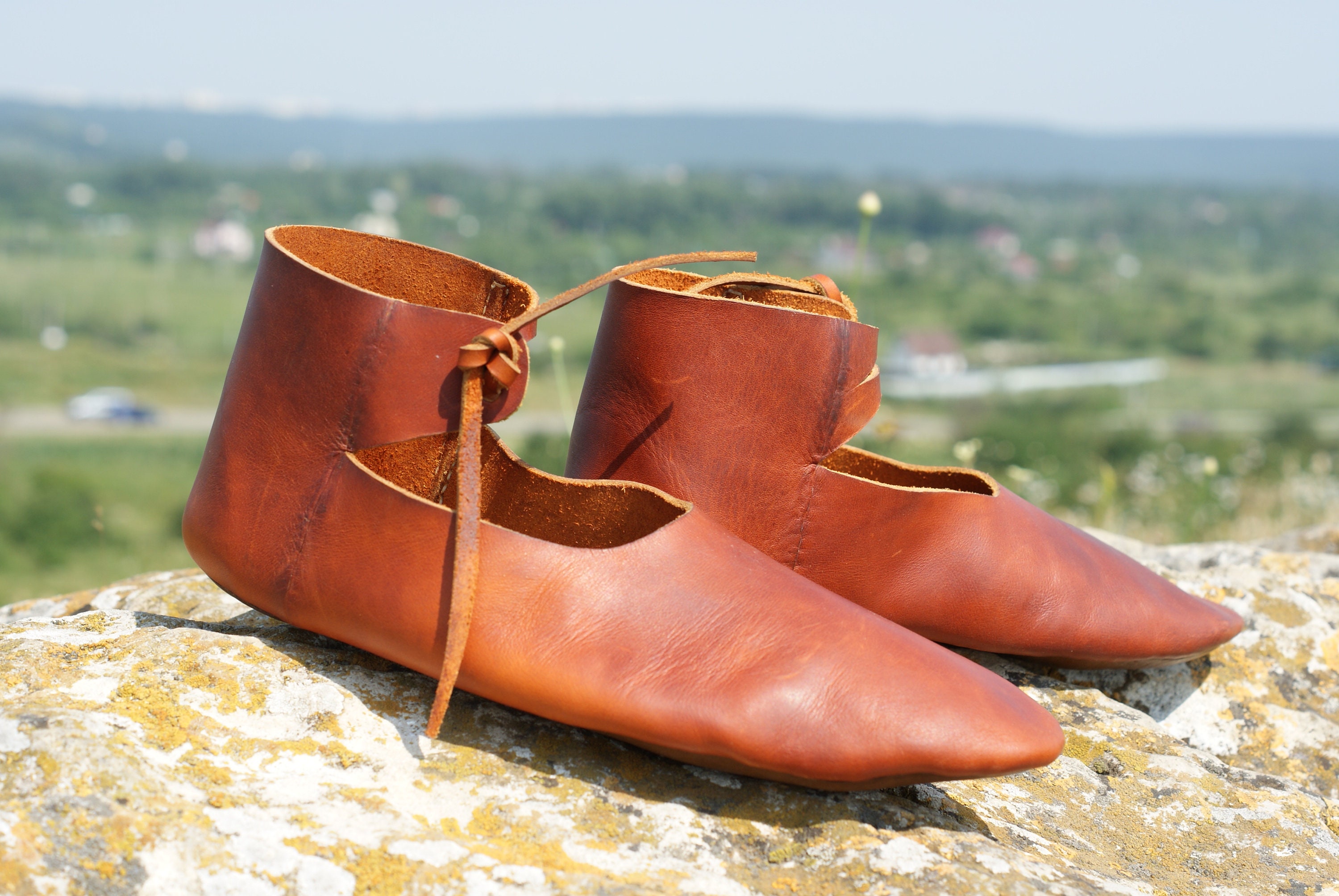 Zapatos medievales para el siglo XIV Etsy