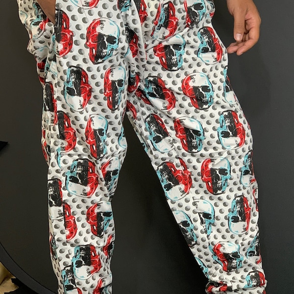 Skull Lounge Pants Etsy