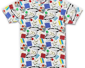 Kids Retro Graphic Print Crew