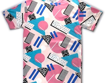 Kids Retro Large Graphic Print Crew