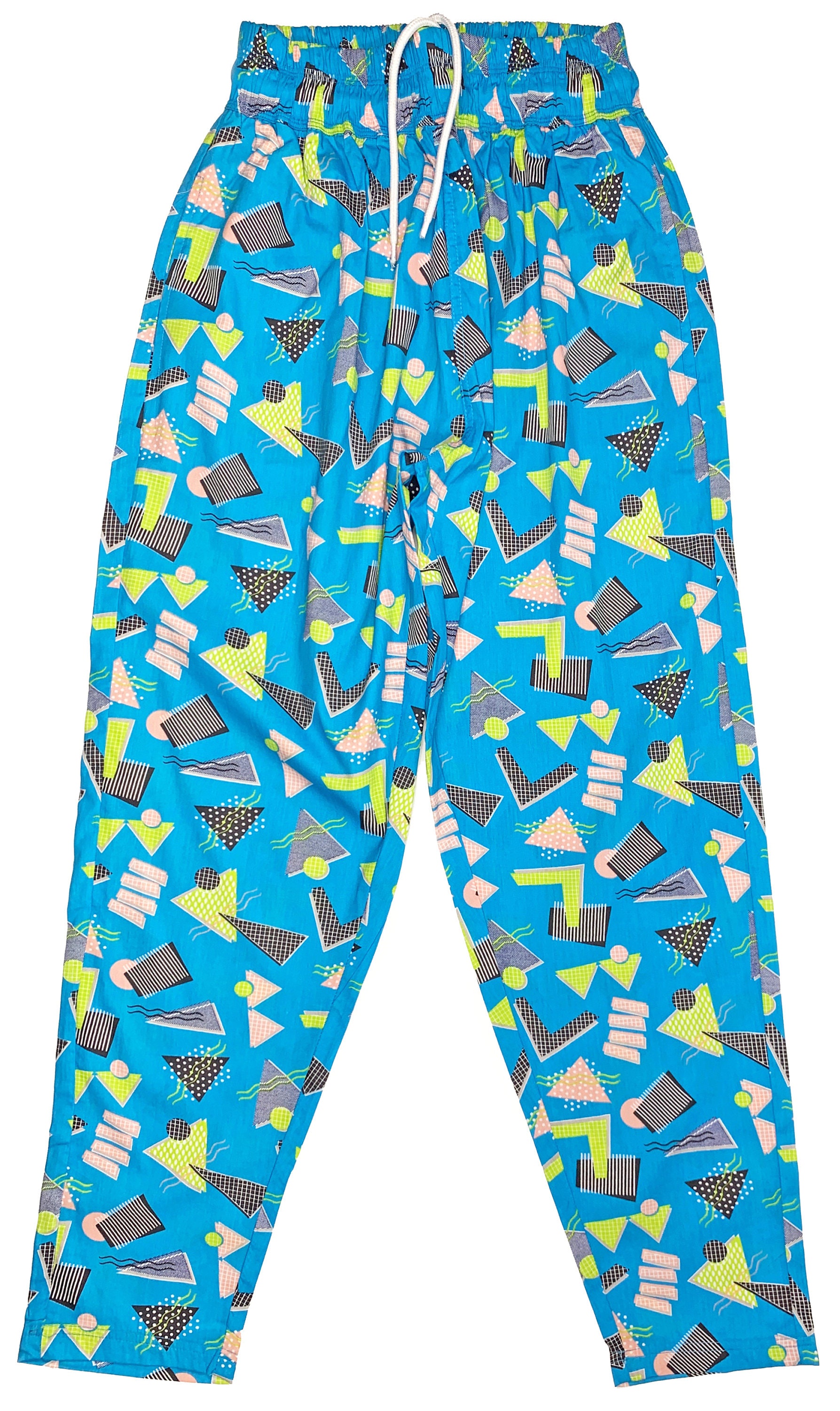 Retro Shapes Print Lounge Pants Etsy