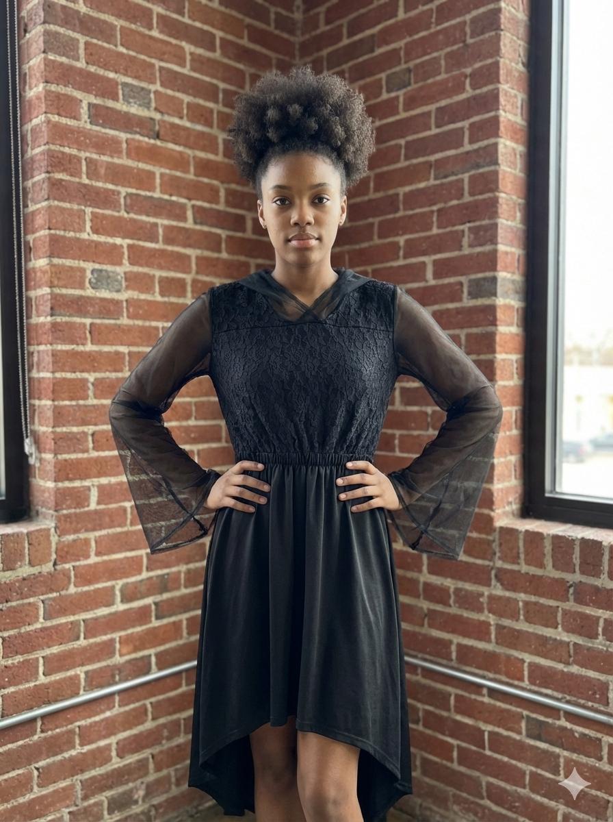 Hooded Mesh Dress - Etsy