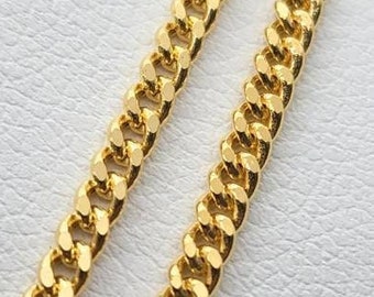 18k Gold Miami Cuban Link/Curb 2mm chains. Different sizes. Highest quality. REAL GOLD/750 Certified. Worldwide free shipping. Birthday gift