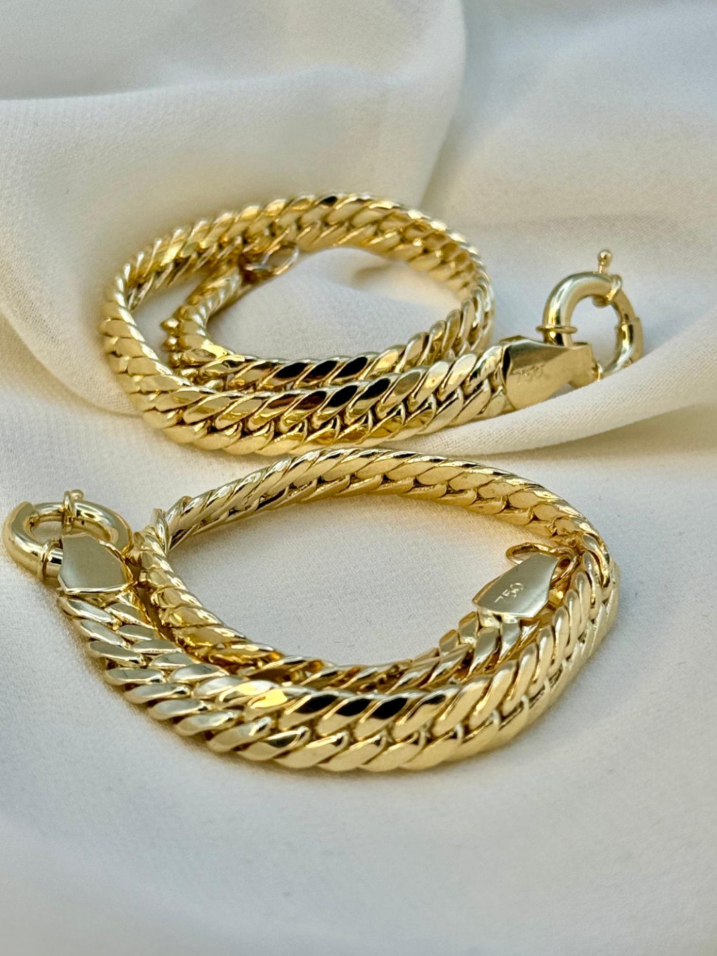 DESIGN - Bracciale A Catenina Attorcigliata Testurizzato In Acciaio Inossidabile Resistente Allacqua Argentato