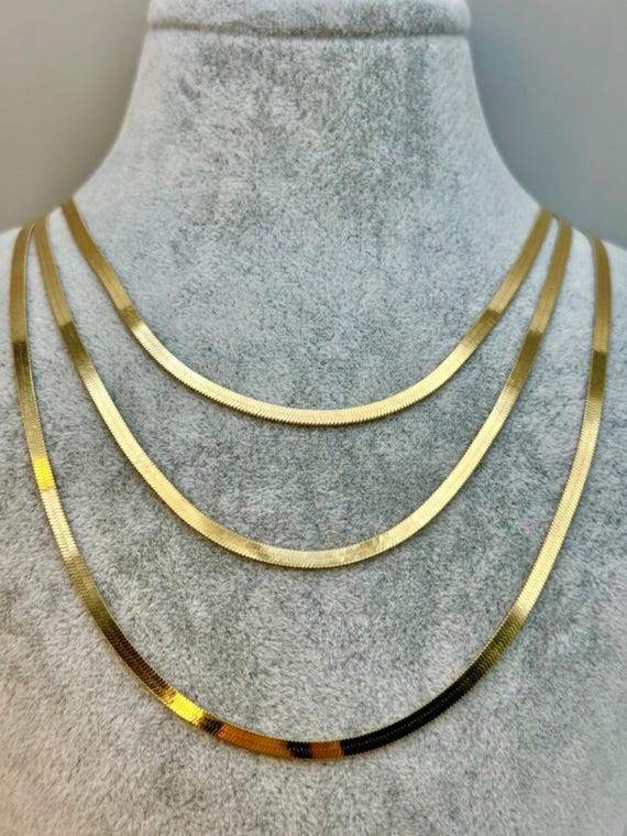 YONVUN Set Collana Girocollo Oro 18k - 2 Pezzi Separati Con Ciondolo Pietre Preziose, Regalo Elegante Donna - Foto 1