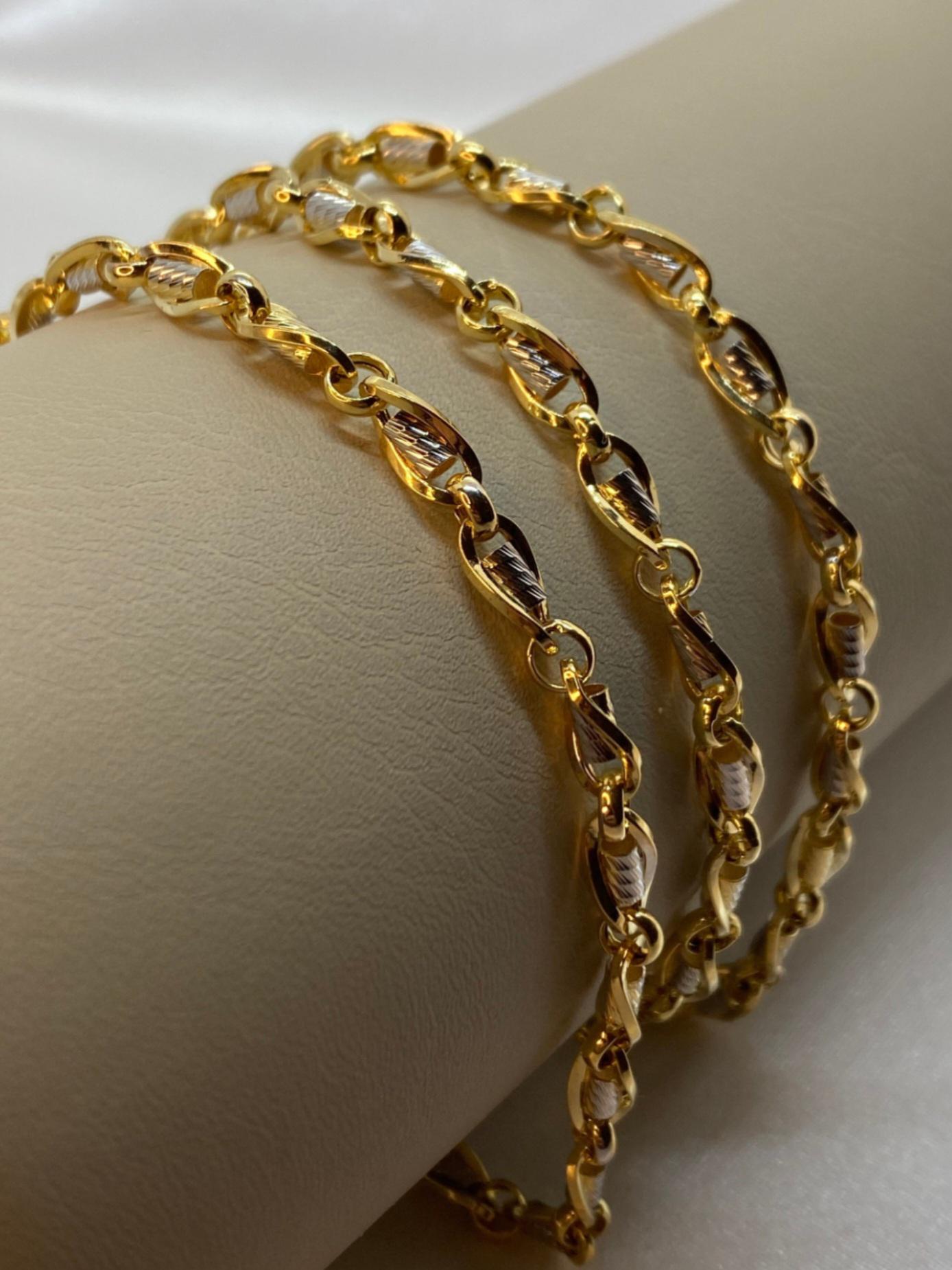 18Kソリッドゴールドケーブルリンクチェーンネックレス - 4.5mm - Etsy