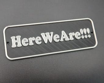 Personalized Boogie Style Badge / Different Colors and Sizes