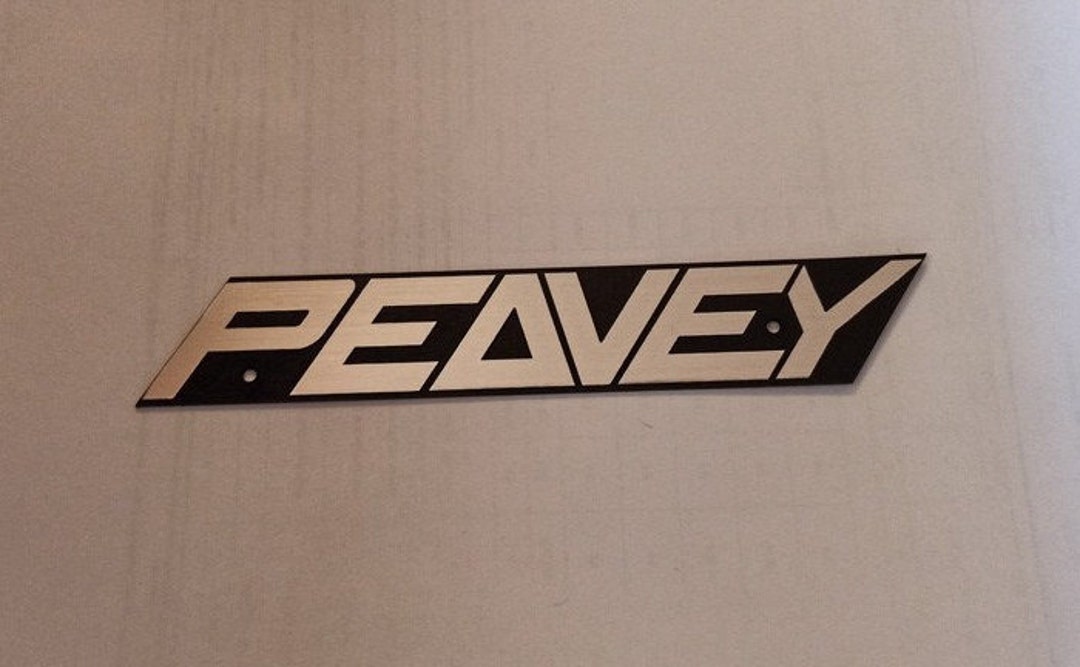 PEAVEY Logo Silver 193 Mm 7.5 Etsy