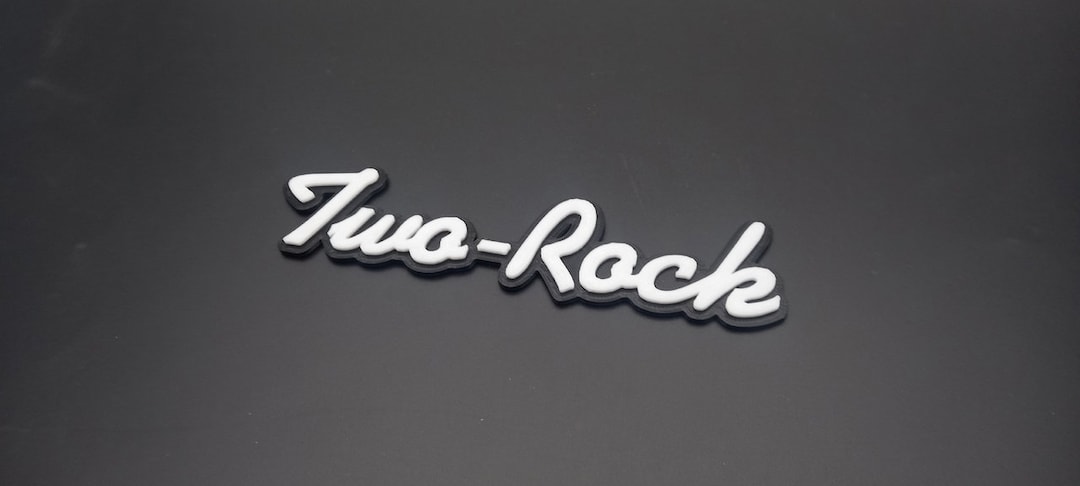 Two-rock 3d Printed Logo 150mm - Etsy