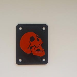 Guitar Nek Plate\BC Rich Size custom Guitar Neck Plate With Skull