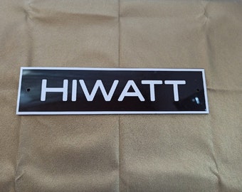 HIWATT Logo schwarz weiß 210 mm = 8,2 inches
