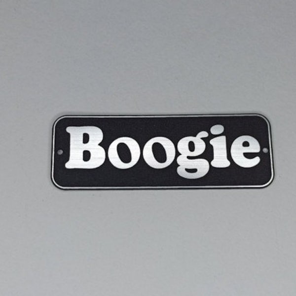 Boogie Logo silber 108 mm - 4.2"