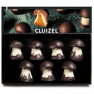 Chocolate caramel mushrooms