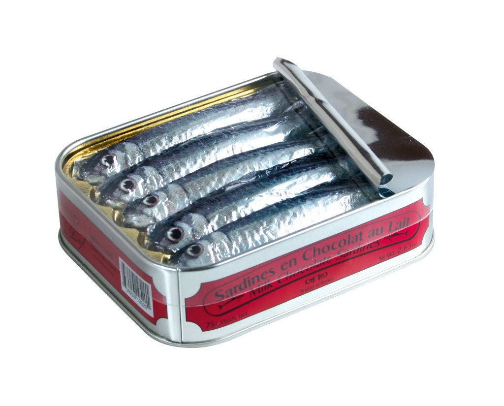 Chocolate Sardines in a Novelty Tinlike Box Etsy