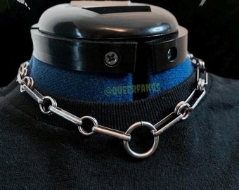 O Ring-Kette Choker/ Halskette | Edelstahl Antiallergisch Alt Queer Schmuck Mode, Gothic, Punk, Goth, Alternative, Grunge, Metal Emo