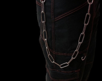 Edelstahl Geldbörse Gürtel Kette | Leichte Chunky Hoop Jeans, Hose, Punk, Goth, Grunge, Alternative, Industrie, Gothic, Biker, Emo