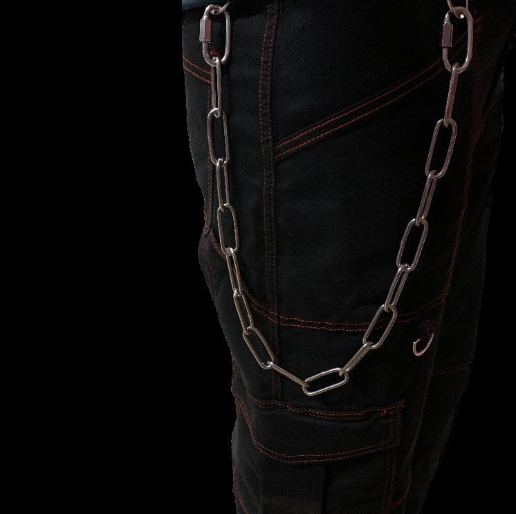 Large Heavy Metal Pants Chain Side Punk Chain on Jeans Keychain