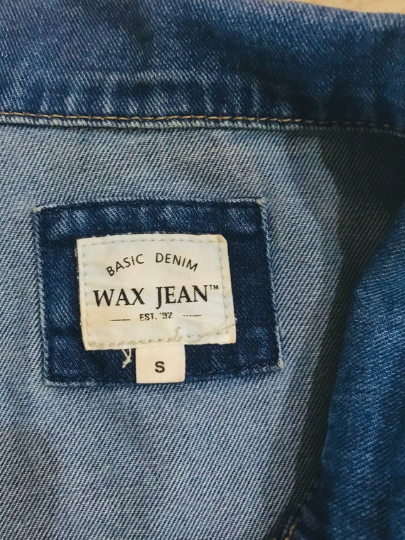 basic denim wax jean jacket