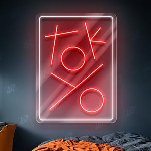 Tokyo Neon Sign Modern LED Wall Art, Minimalist Japan City Decor, Red Urban Vibes Light for Bedroom, Studio or Travel-Themed Room
