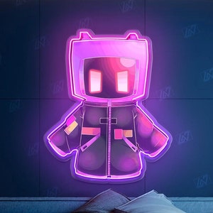 Game Сharacter - LED Neon Game Sign with UV Print Art, TV Show, Cartoon Character, Game Room Light, Personalized Gifts