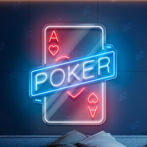 Carte de poker - Carte à jouer personnalisée, décoration de casino à collectionner, oeuvre d'art de salle de poker, cadeau pour les joueurs