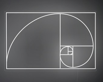 Golden Ratio - LED Neon Sign, Interior Decor, Room decor, Wall Decor, Custom Sign, Neon For Home