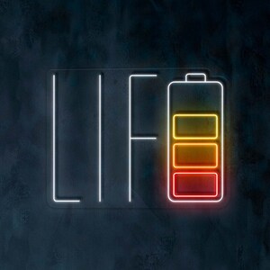Life - LED Neon Sign, Unique Neon Sign, Room decor, Wall Decor, Custom Neon Sign, Neon For Home,Motivation Wall Decor, Multicolor Sign