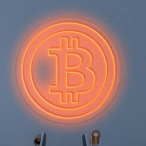 Bitcoin - LED Neon Sign, Bedroom neon sign, Crypto neon sign, Neon Lights, Crypto