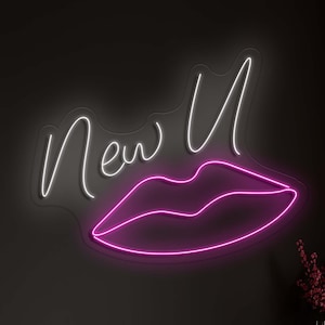 New U - LED Neon Sign Custom Woman lip Bedroom Party Bar Wall Room Decor LED Lip Neon light Wedding Personalized romance