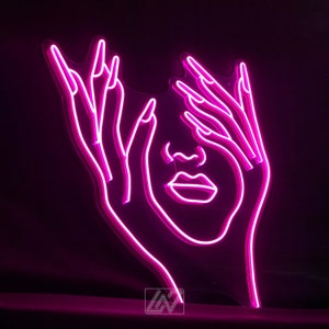 Hold Face - LED Neon Sign, Interior Decor, Room decor, Wall Decor, Custom Sign, Neon For Home