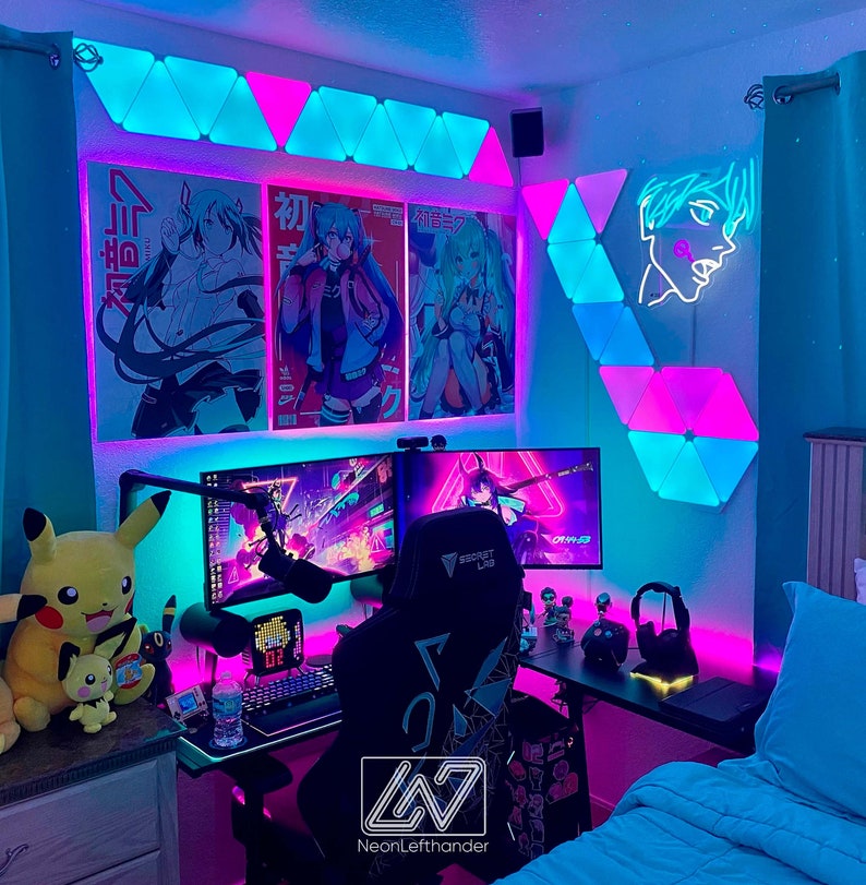 Custom Hero Neon Sign Neon Anime Wall ART Anime Cartoon Etsy