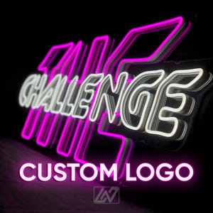 Neonlogo bord op maat, neonreclame, custom neonreclame logo, custom logo bord voor muur, neonreclame op maat, wanddecoratie restaurant