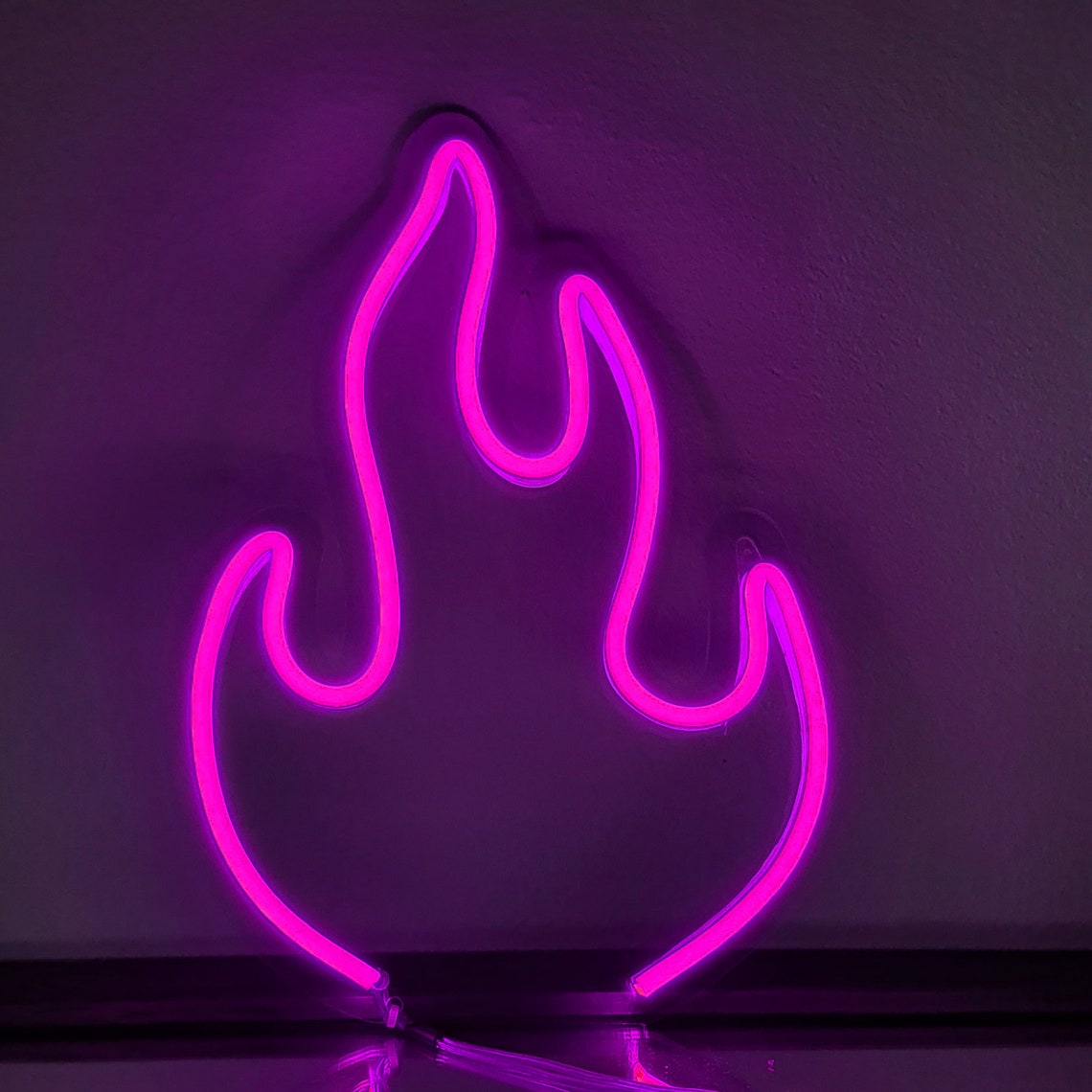 Fire LED Neon Sign Interior Decor Room Decor Wall Decor Etsy