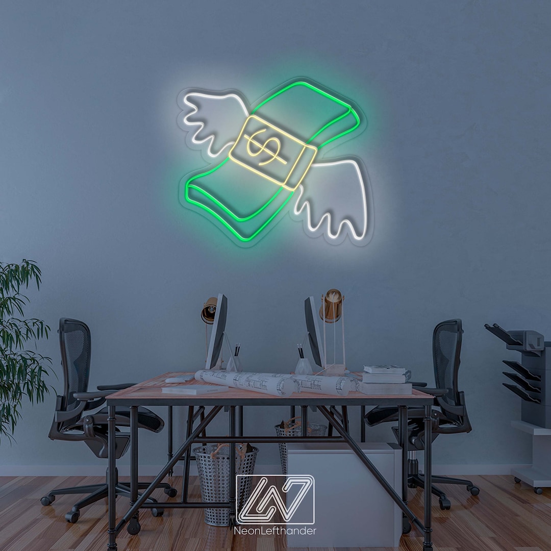 Lucky Dollar - LED Neon Sign, Interior Decor, Room Decor, Wall Decor ...