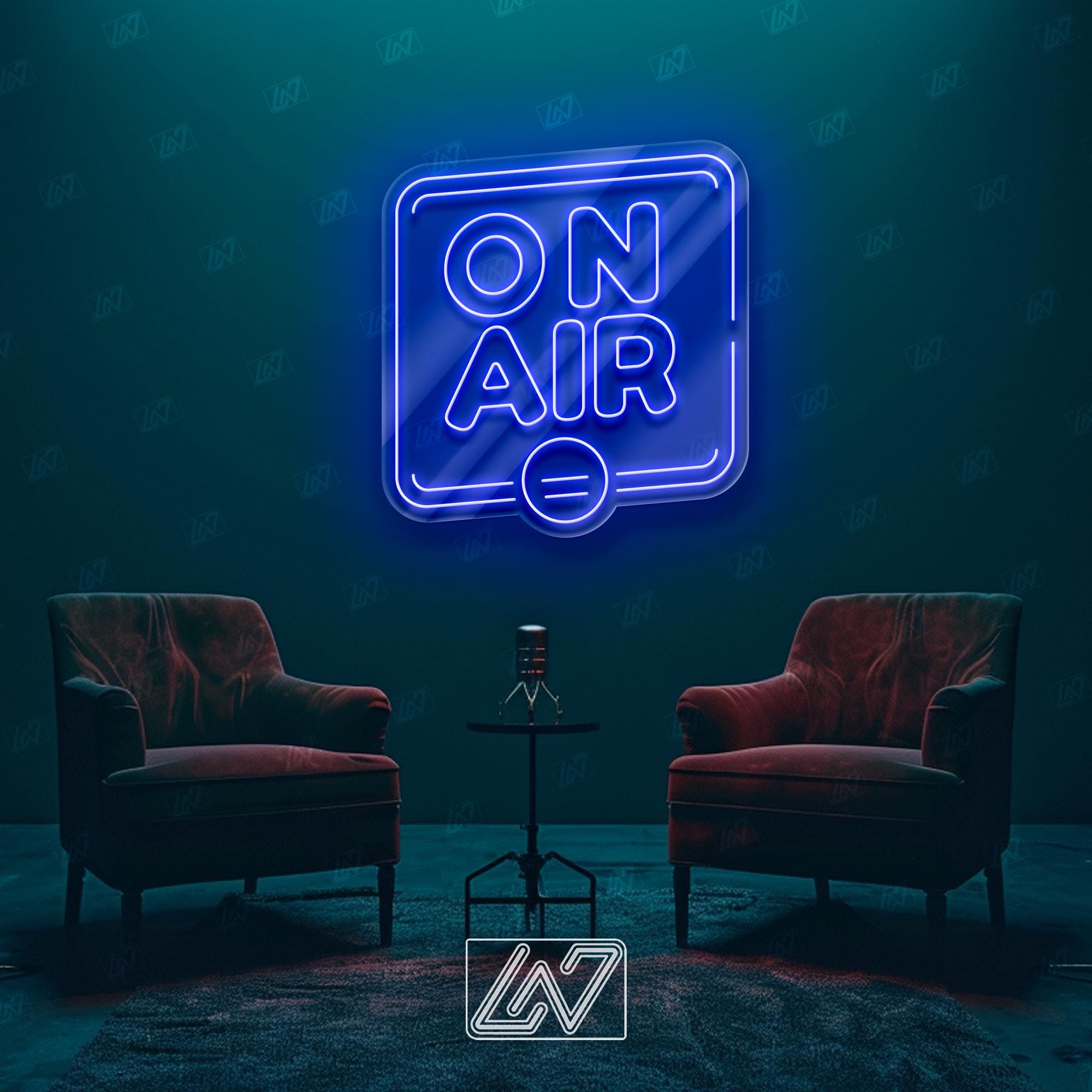 Insegna Al Neon LED 'Live On Air' - Luci Decorativa Per Stanza Con Alimentazione USB - Foto 11