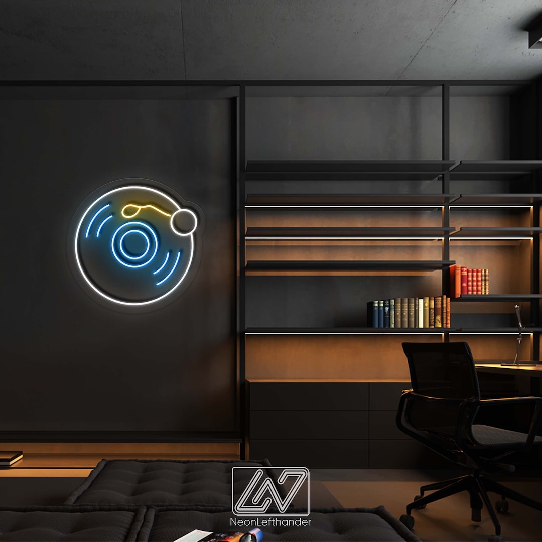 Vinyl Record - LED Neon Sign for Music and Retro Fans, Elevate Parties ...