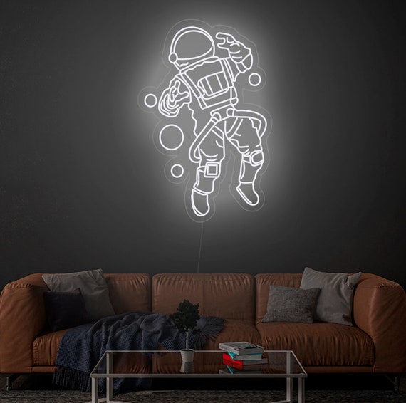 Astronauta Insegna al neon a LED, Insegna al neon ART per la casa, Insegne  a parete al neon, Decorazioni per la casa -  Italia