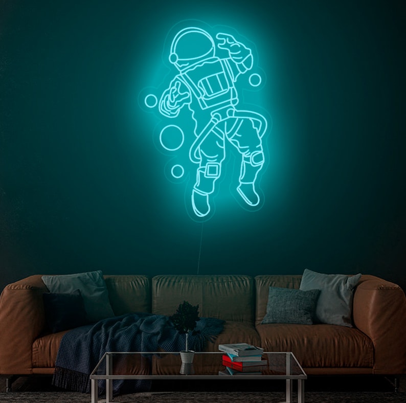 Astronaut LED Neon Sign Neon Sign ART for Home Neon Wall Etsy