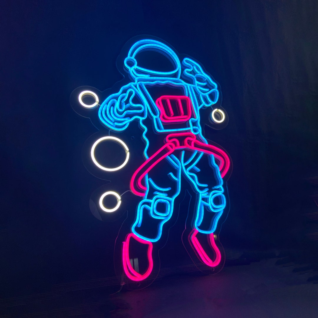 Astronaut LED Neon Sign, Neon Sign ART for Home, Neon Wall Signs, Home ...