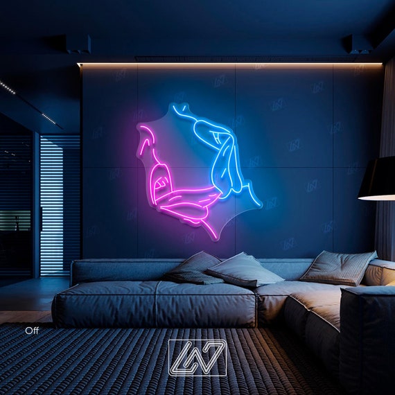 Panneau Néon LED Pour Décoration Murale Avec USB Ou Batterie Pour