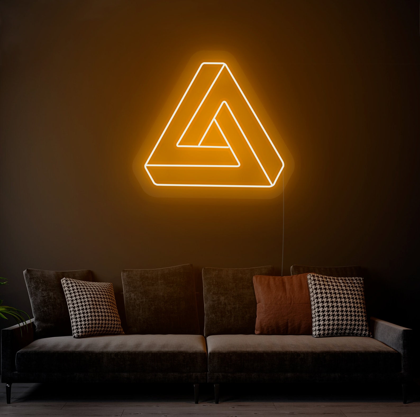 Infinity Triangle - LED Neon Sign, Interior Decor, Room Decor, Wall ...