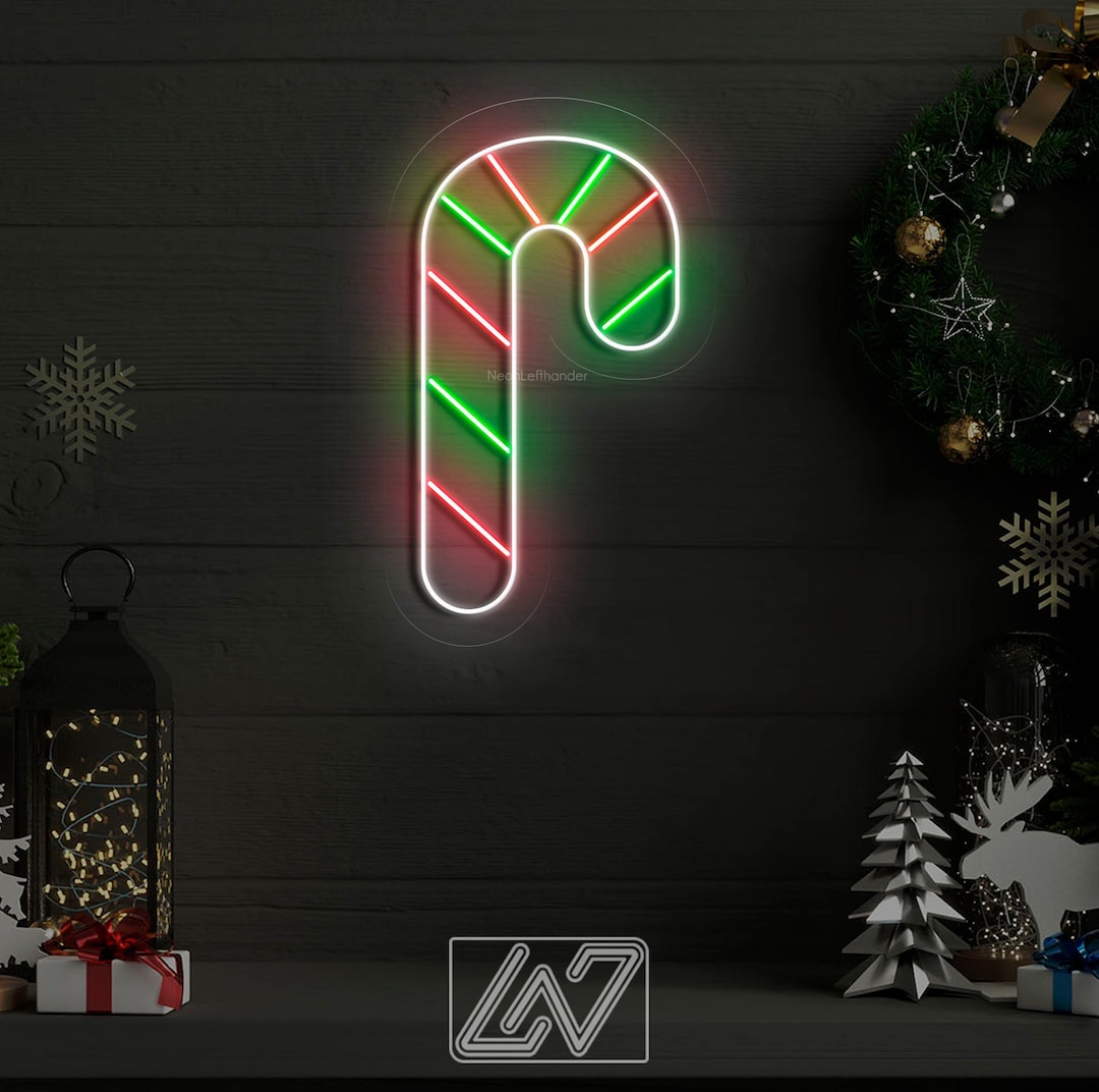 Christmas Candy LED Neon Sign, Merry Christmas Neon Sign, New Year Neon