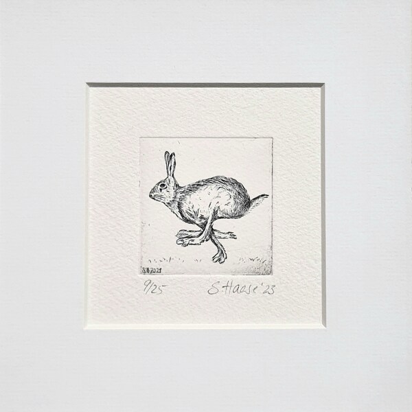 Running Hare - Etsy