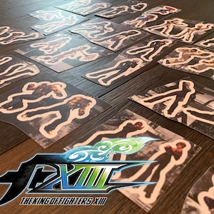 KoF XIII Double Stickers || Pegatinas dobles de KoF XIII