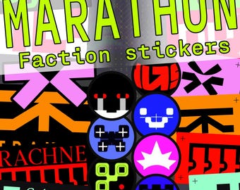MARATHON Faction stickers