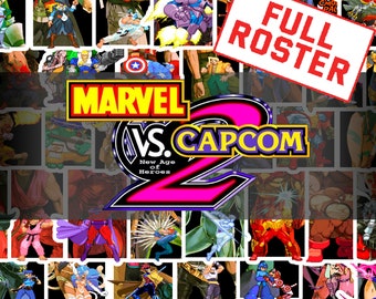 MvC2 FULL ROSTER Stickers