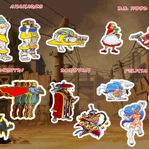 Darkstalkers FULL ROSTER Stickers - Etsy