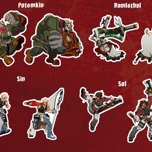 Guilty Gear Strive FULL ROSTER Stickers - Etsy